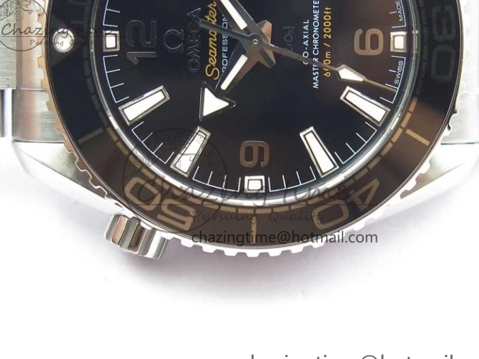 0501 Planet Ocean 39.5mm Black Ceramic Bezel SS VSF 1:1 Best Edition Black Dial on SS Bracelet A Stretchable 7890